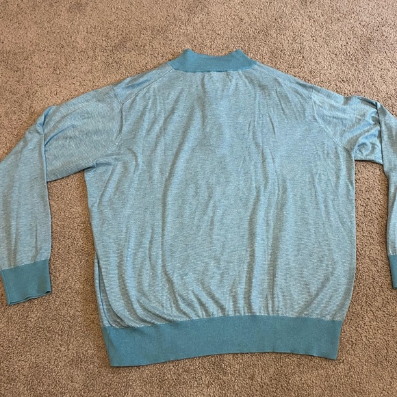 Peter Millar Stripped Quarter Zip Pullover Men’s Size XL - Picture 6 of 6